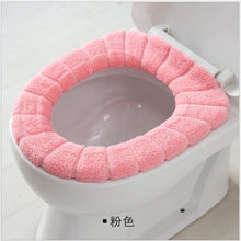 Load image into Gallery viewer, Universal Soft Heated Washable Toilet Seat Mat Set for Home Decor Closestool Mat Seat Case Warmer Toilet Lid CoverAccessories