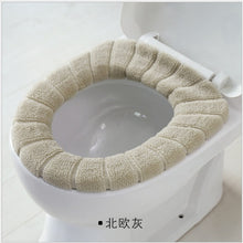 Load image into Gallery viewer, Universal Soft Heated Washable Toilet Seat Mat Set for Home Decor Closestool Mat Seat Case Warmer Toilet Lid CoverAccessories